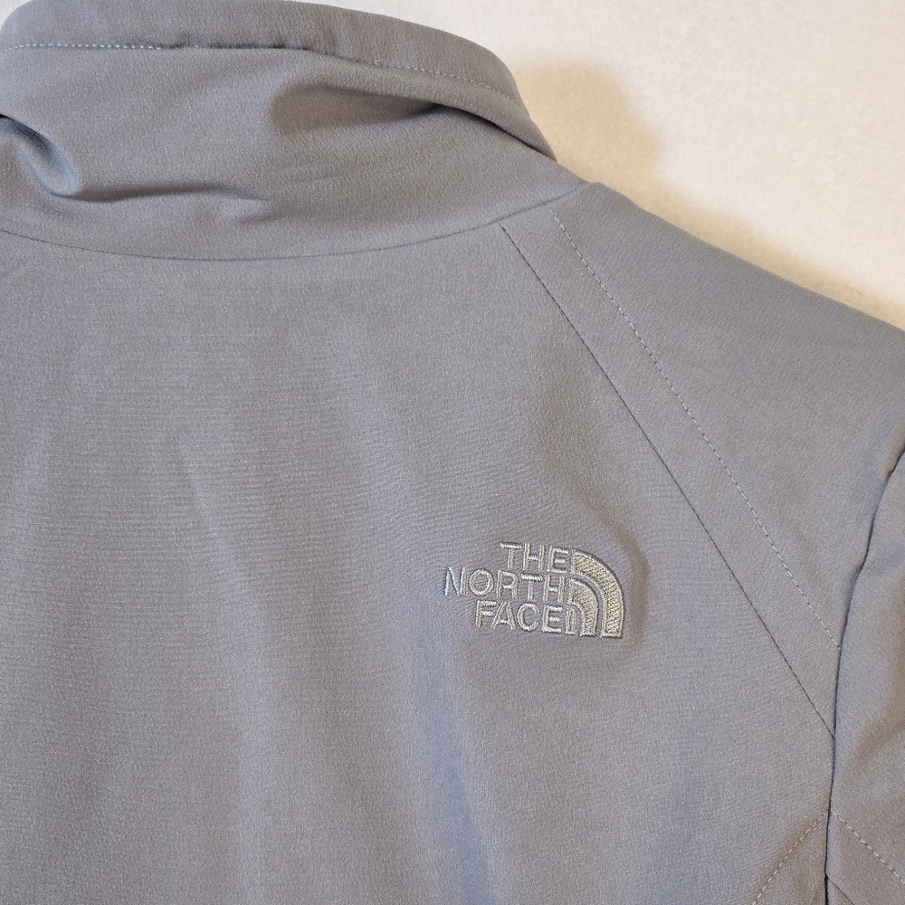 The North Face WINDWALL Full Zip Gray Jacket Lined‎ Sz Small Excellent Condition - Picture 10 of 13